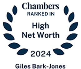 GILES BARK-JONES Solicitor London UK Best Lawyer for High Net Worth - Chambers Legal Directory 2024 Award - Top Attorney